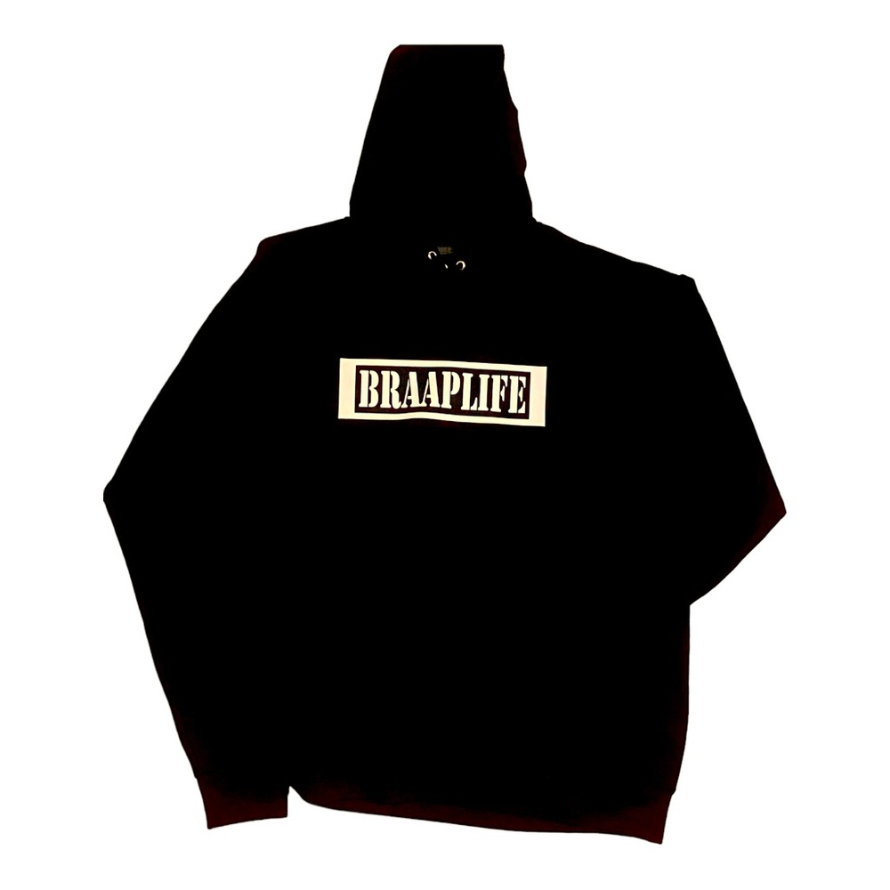 BRAAP LIFE…. Black hoodie for my SNOW LIFE People. If you know you know.